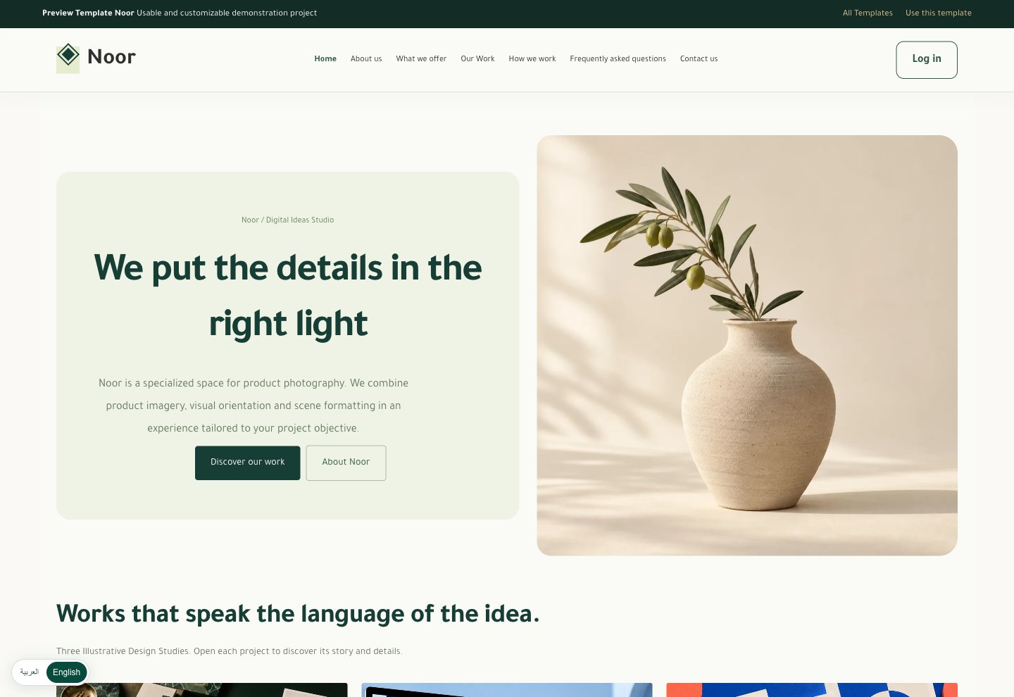 Noor template