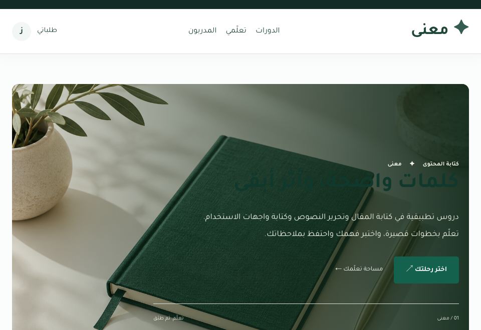 واجهة قالب معنى